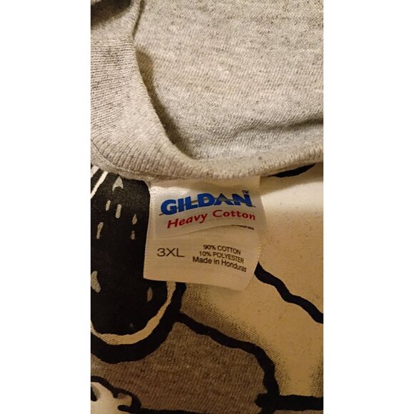 Grandpa Is Joe Fix-It Snoopy Graphic T-Shirt 3XL Gildan Heavy Cotton Gray Short - Picture 3 of 7